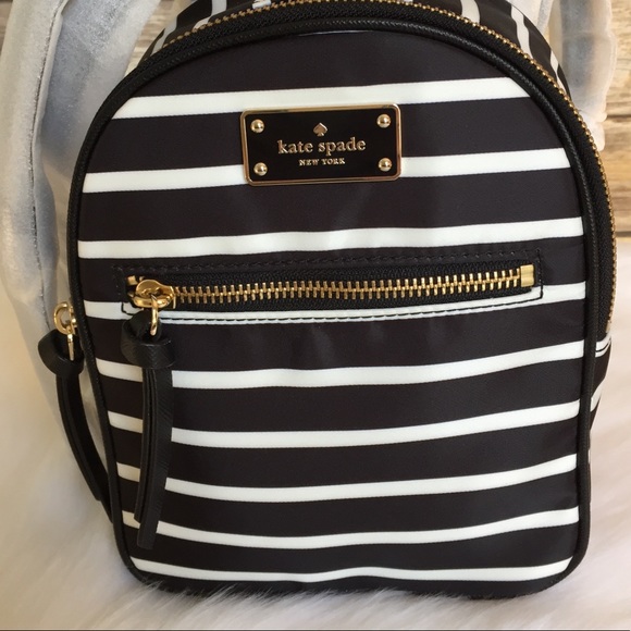 Kate spade mini Bradley Wilson stripe backpack bag - Picture 6 of 8